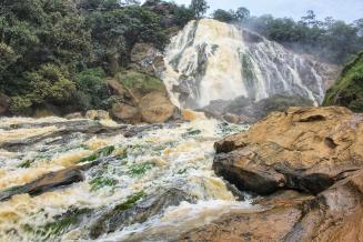 Lancrenon waterfalls in Doumba-Rey Biosphere Reserve, Cameroon